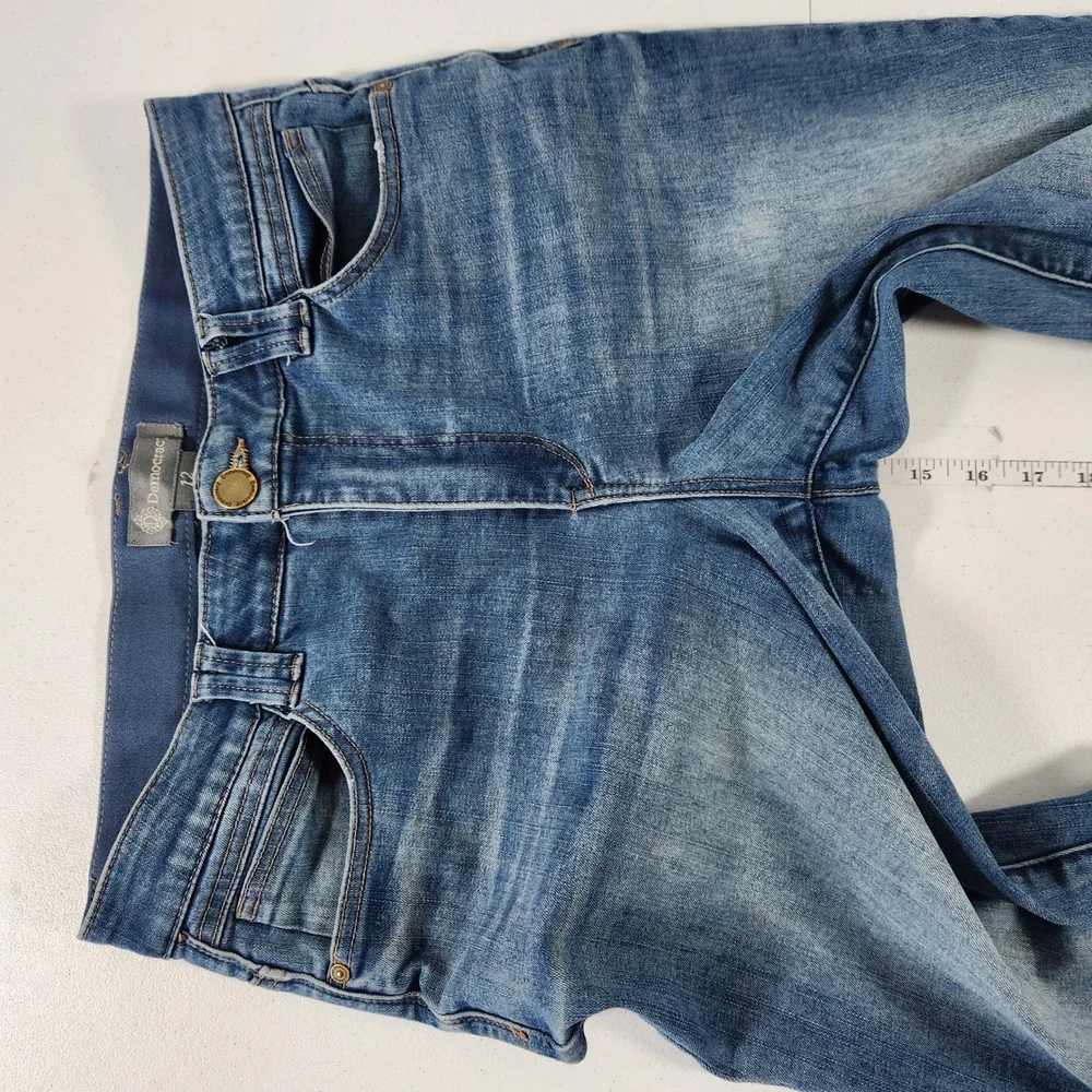 Democracy Ab Technology Womens‎ Blue Distressed Raw Hem Jeans Size 12 BN2896LHPB